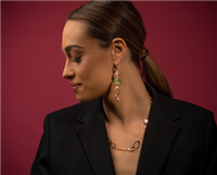 Pendientes Madì Mujer Catene lime in Plata Quarzo idrotermale 39021 - 39021